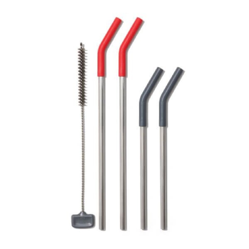 OXO Reusable Straws with Cleaning Brush - 5 Pcs set