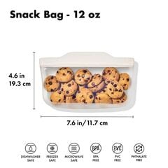 OXO Good Grips Reusable Silicone Snack Bag, 0.35L