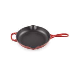 Le Creuset Signature Cast Iron Frying Pan with Metal Handle 23cm Cerise