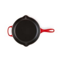 Le Creuset Signature Cast Iron Frying Pan with Metal Handle 26cm Cerise