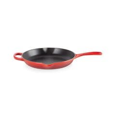 Le Creuset Signature Cast Iron Frying Pan with Metal Handle 26cm Cerise
