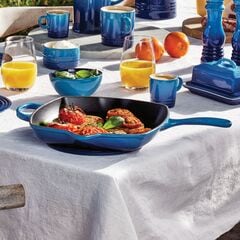 Le Creuset Signature Cast Iron Square Grillit 26cm Azure