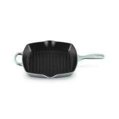 Le Creuset Signature Square Skillet Grill 26cm, Sea Salt