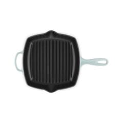 Le Creuset Signature Square Skillet Grill 26cm, Sea Salt