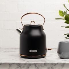 Haden Heritage 1.7L Black & Copper Kettle