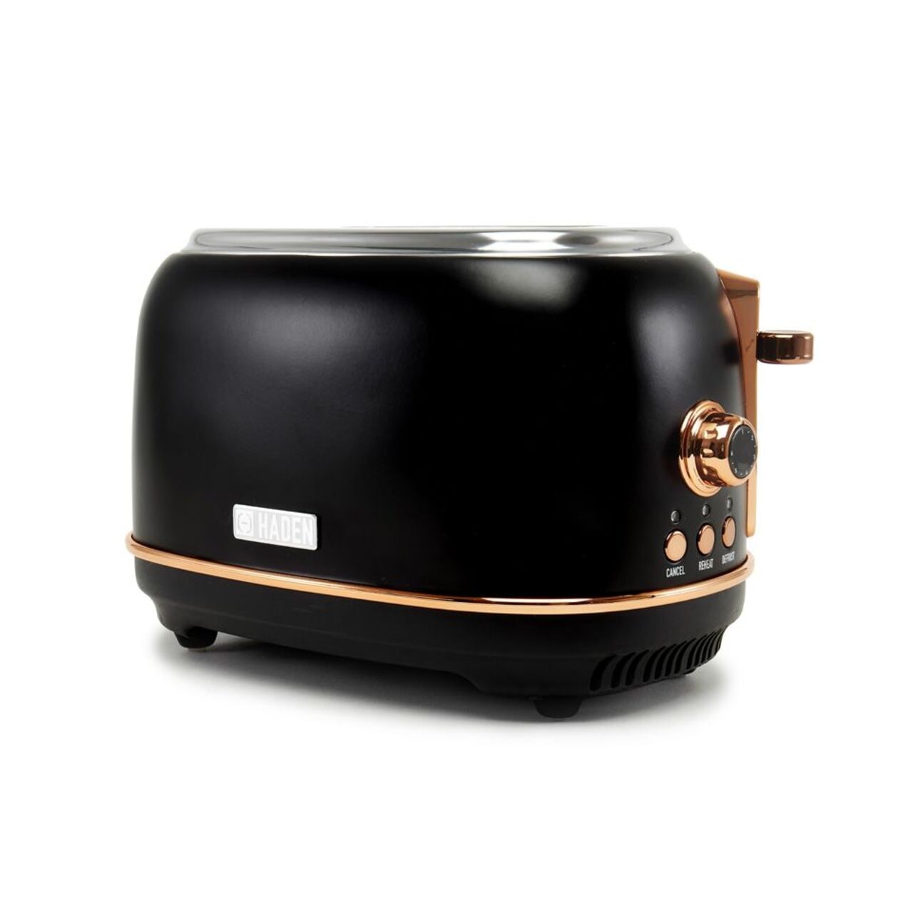 Haden Heritage 2 Slice Black & Copper Toaster