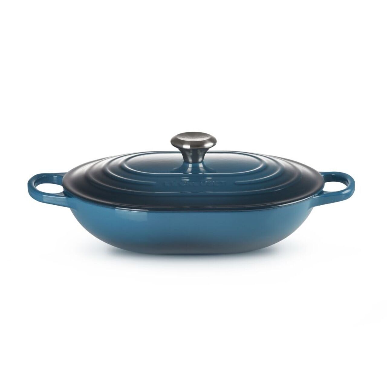 Le Creuset Signature Cast Iron Oblong Dutch Oven 31cm Deep Teal