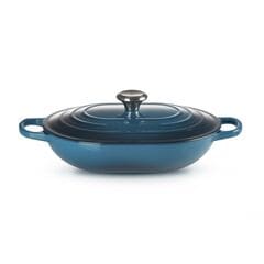 Le Creuset Signature Cast Iron Oblong Dutch Oven 31cm Deep Teal