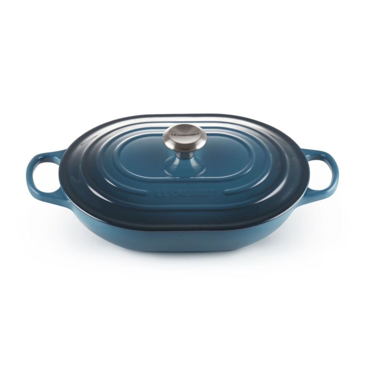 Le Creuset Signature Cast Iron Oblong Dutch Oven 31cm Deep Teal