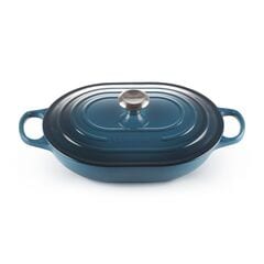 Le Creuset Signature Cast Iron Oblong Dutch Oven 31cm Deep Teal
