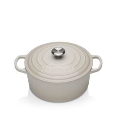 Le Creuset Cast Iron Round Casserole Meringue, 22cm