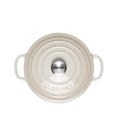 Le Creuset Cast Iron Round Casserole Meringue, 22cm