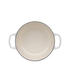 Le Creuset Cast Iron Round Casserole Meringue, 22cm