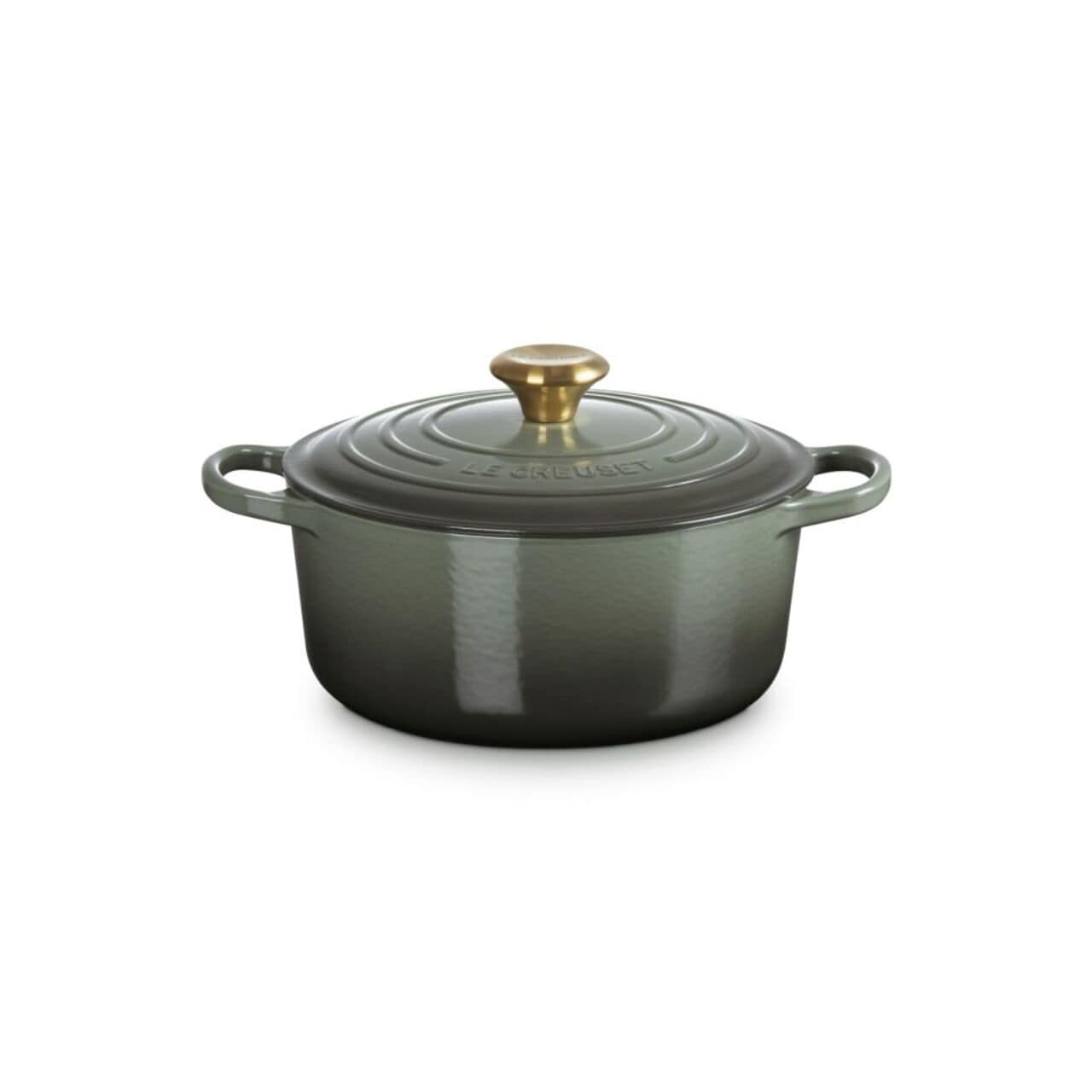Le Creuset Signature Round Casserole Dutch oven 24cm, Thyme Gold Knob