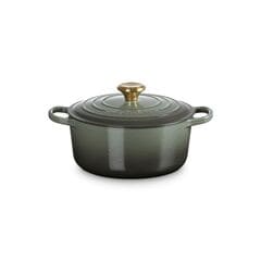 Le Creuset Signature Round Casserole Dutch oven 24cm, Thyme Gold Knob