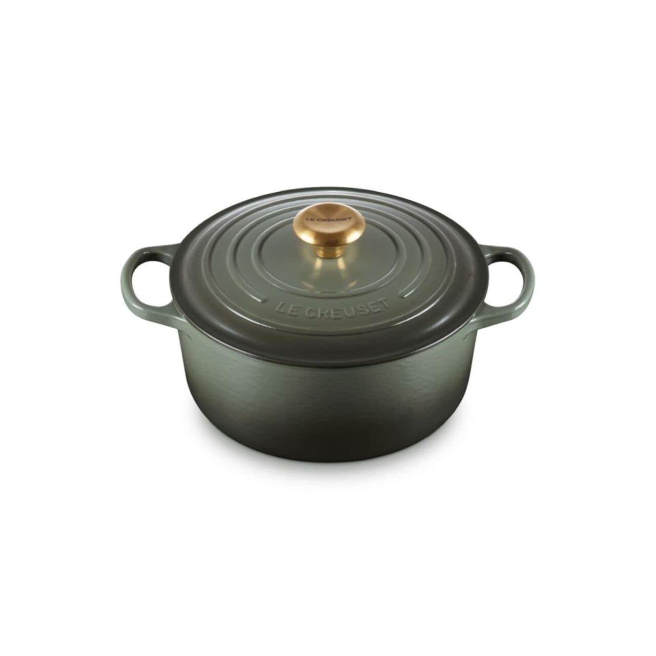 Le Creuset Signature Round Casserole Dutch oven 24cm, Thyme Gold Knob