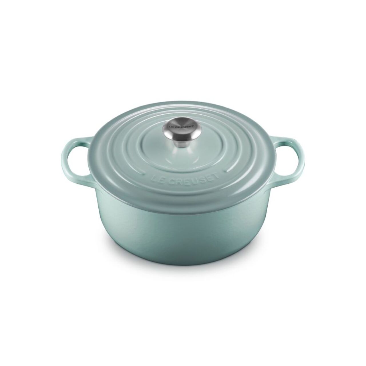 Le Creuset Signature Round Casserole Dutch Oven 26cm, Sea Salt