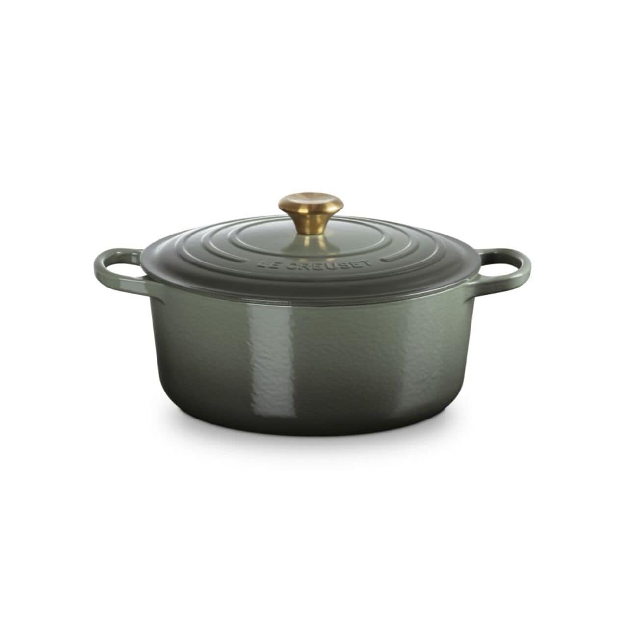 Le Creuset Signature Round Casserole Dutch oven 28cm, Thyme Gold Knob