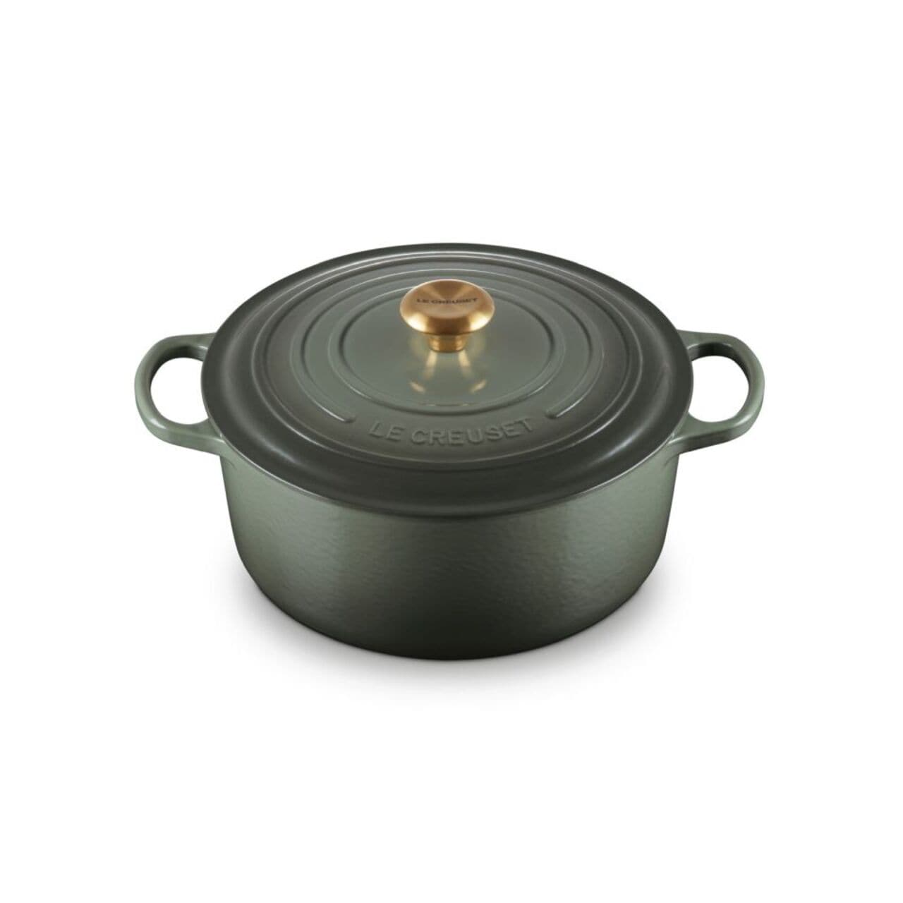 Le Creuset Signature Round Casserole Dutch oven 28cm, Thyme Gold Knob