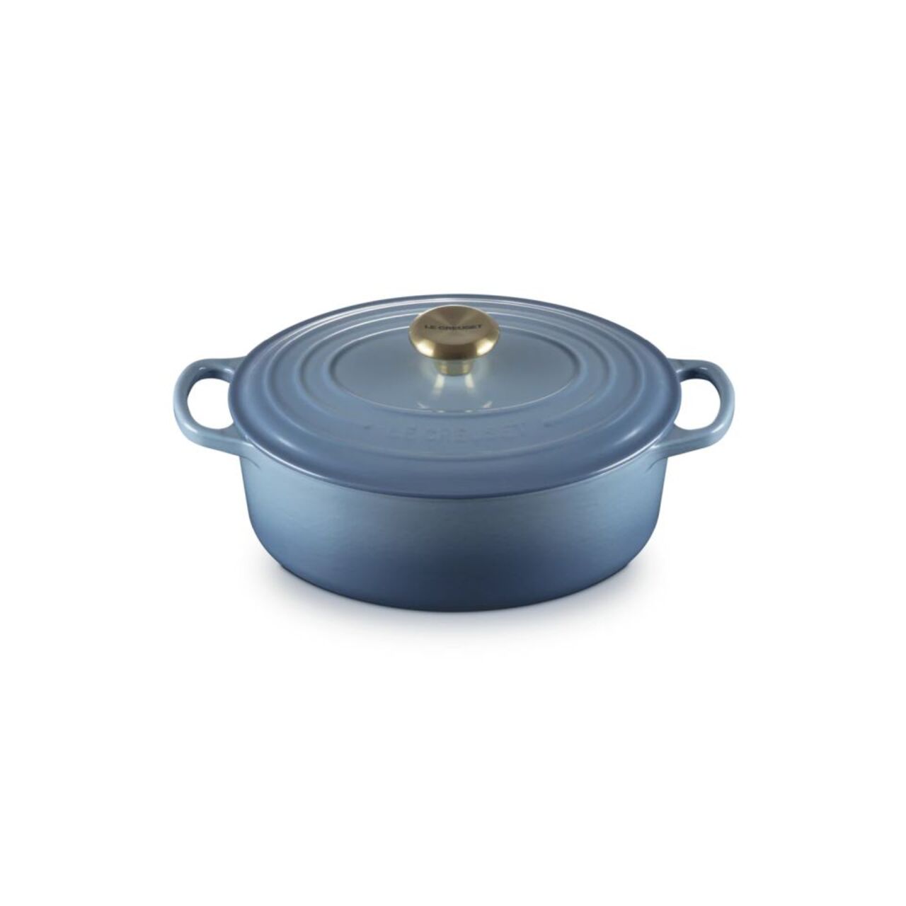 Le Creuset Signature Casserole Oval 27cm Chambray
