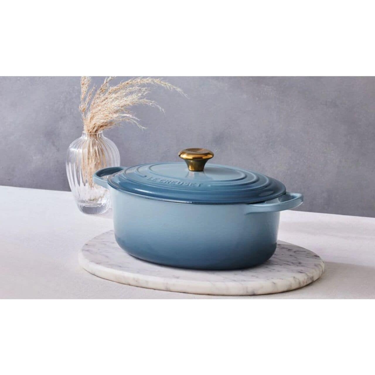 Le Creuset Signature Casserole Oval 27cm Chambray
