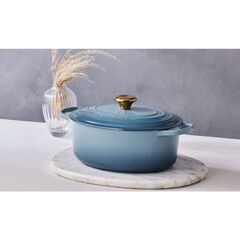 Le Creuset Signature Casserole Oval 27cm Chambray