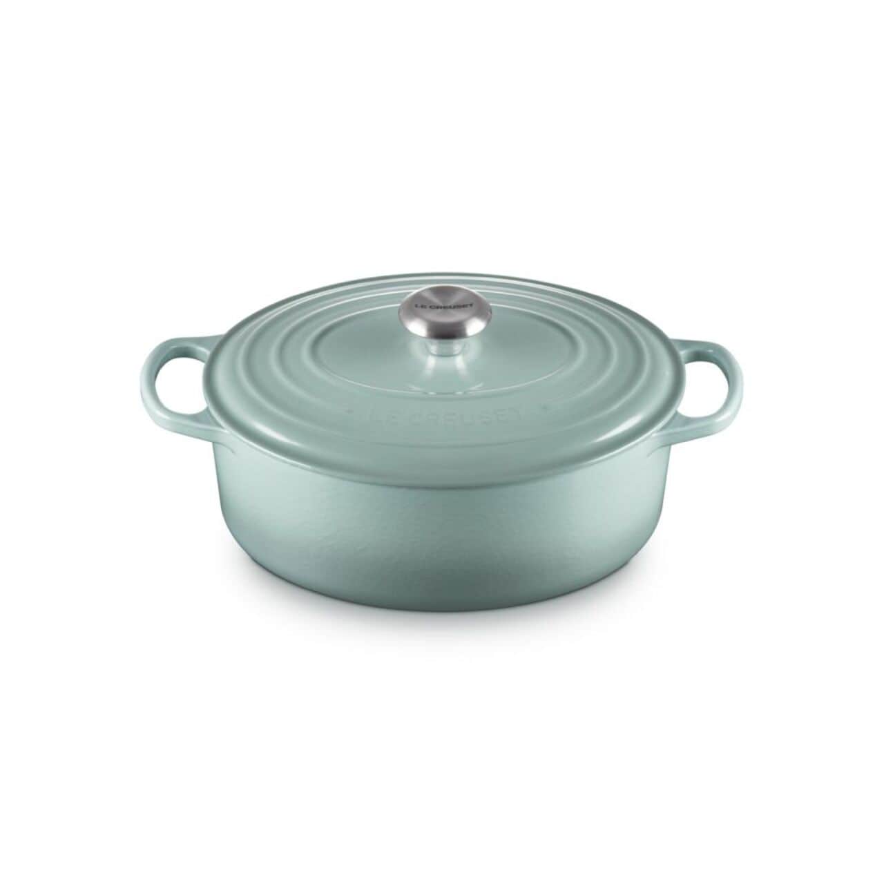 Le Creuset Signature Oval Casserole Dutch Oven 29cm, Sea Salt