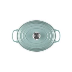 Le Creuset Signature Oval Casserole Dutch Oven 29cm, Sea Salt