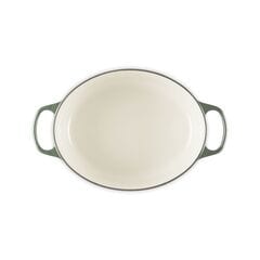 Le Creuset Cast Iron Shallow Casserole 31cm, Thyme Gold Knob