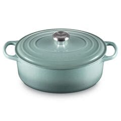 Le Creuset Signature Oval Casserole Dutch Oven 31cm, Sea Salt