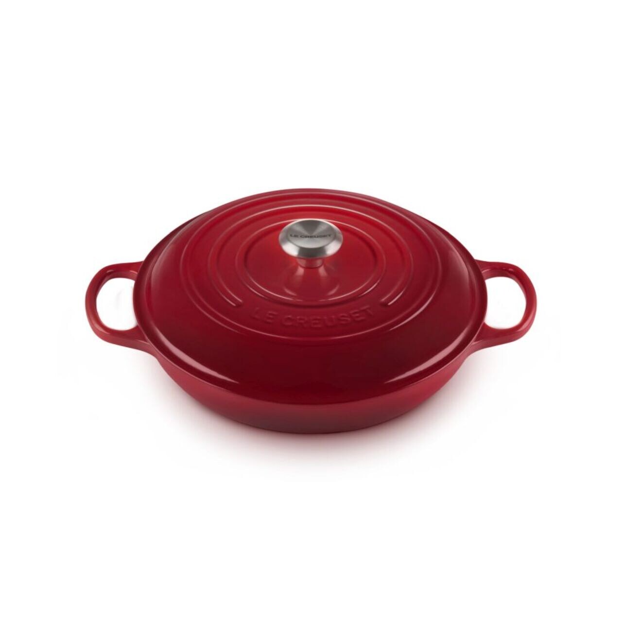 Le Creuset Signature Cast Iron Shallow Casserole 30cm Burgundy