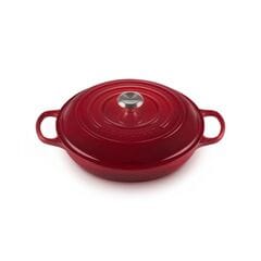Le Creuset Signature Cast Iron Shallow Casserole 30cm Burgundy