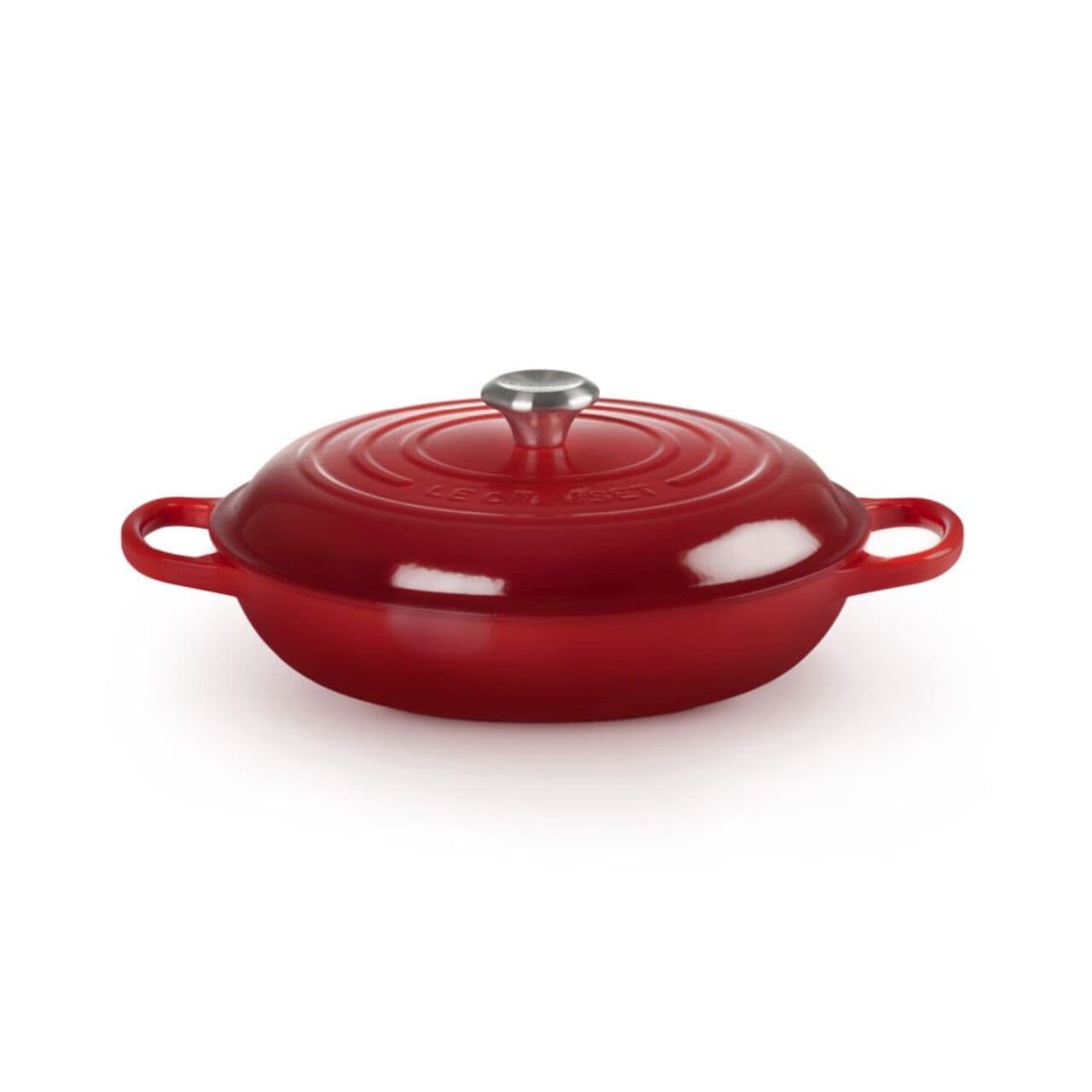 Le Creuset Signature Cast Iron Shallow Casserole 30cm Burgundy