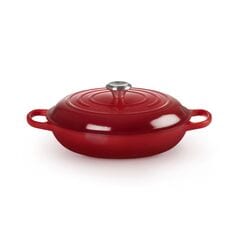 Le Creuset Signature Cast Iron Shallow Casserole 30cm Burgundy