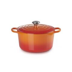 Le Creuset Signature Cast Iron Deep Round Dutch Oven 24cm Volcanic
