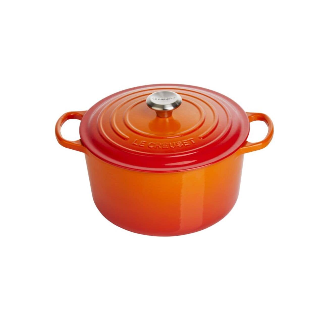 Le Creuset Signature Cast Iron Deep Round Dutch Oven 24cm Volcanic