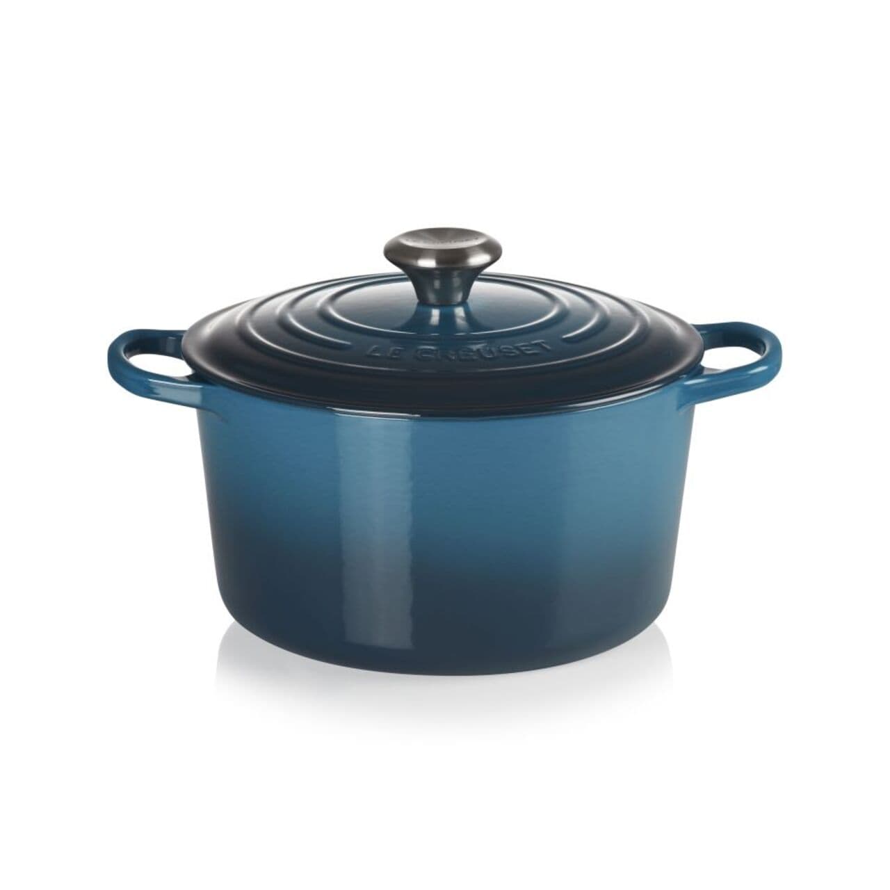Le Creuset Signature Cast Iron Deep Round Dutch Oven 24cm Deep Teal
