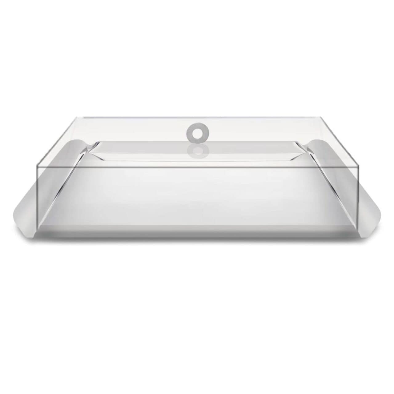 Deluxury Deco Elida Medium Tray Silver W/Cover