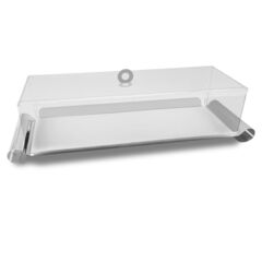 Deluxury Deco Elida Rectangle Large Silver W/Cover