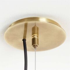 مصباح نوسا المعلق بتصميم عريض من الألياف الطبيعية المنسوجة، مقاس 42 بوصة