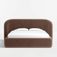 Adelaide Curved Upholstered King Bed