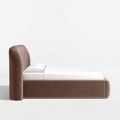 Adelaide Curved Upholstered King Bed