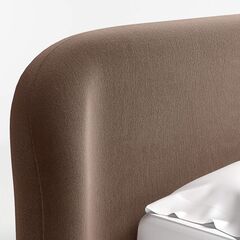 Adelaide Curved Upholstered King Bed