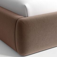 Adelaide Curved Upholstered King Bed