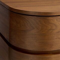 Milano 62" Natural Walnut 6-Drawer Dresser