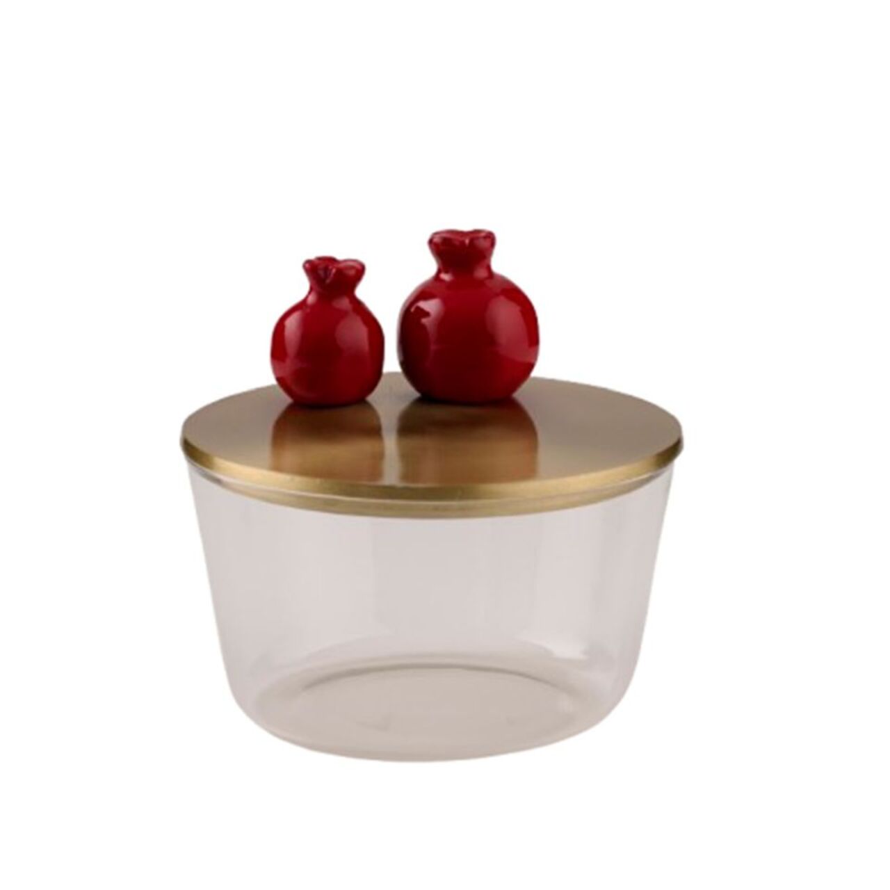 Zarina Pomegranate Red Candy Jar - Small
