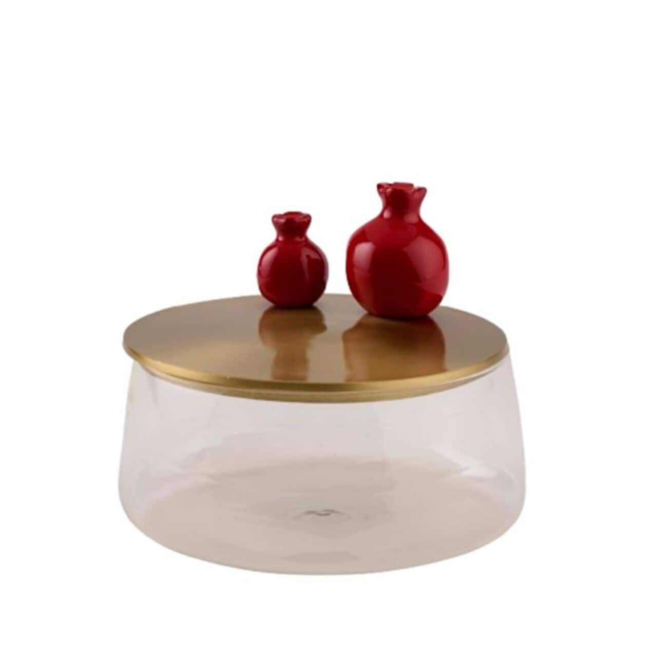 Zarina Pomegranate Red Candy Jar - Large