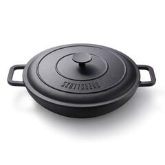 Skottsberg Cast Iron Braising pan 31.5cm round, with lid