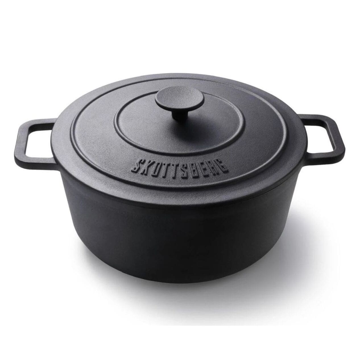 Skottsberg Cast Iron Round casserole 28cm round, with lid