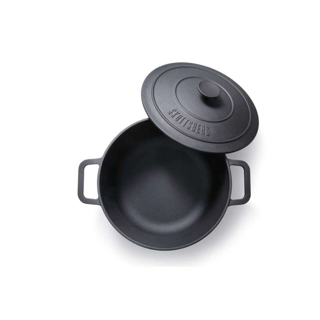 Skottsberg Cast Iron Round casserole 28cm round, with lid